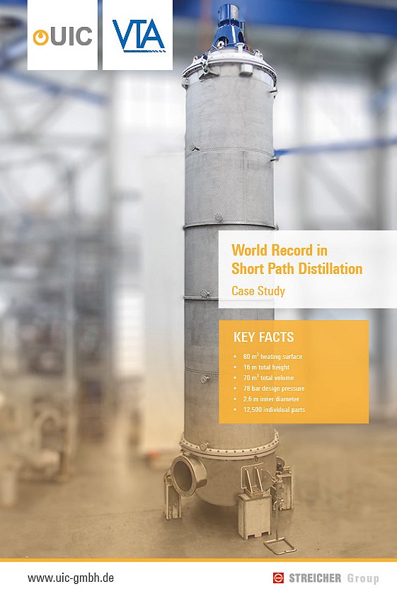 World Record in Short Path Distillation Case Study