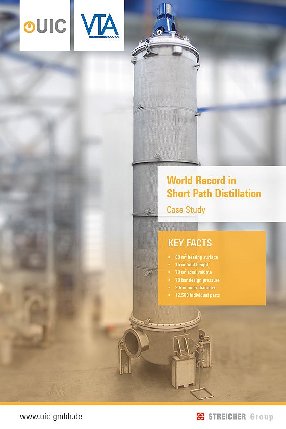 World Record in Short Path Distillation Case Study
