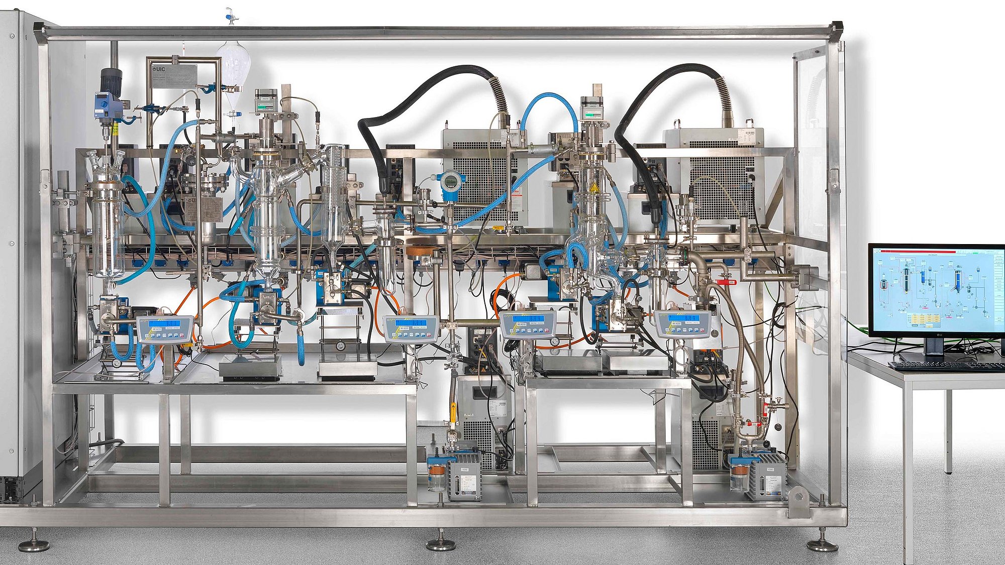 Unsere Laboranlagen sind modular aufgebaut und erlauben eine flexible Anpassung an unterschiedlichste Aufgabenstellungen