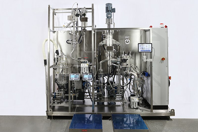 Individual KD10/15 pilot plant configuration with oil diffusion pump
