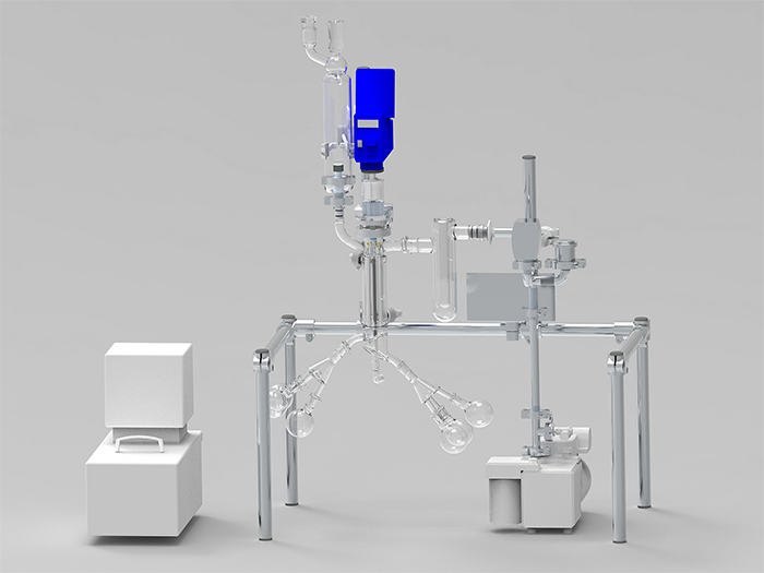 KDL1: UIC’s smallest glass laboratory plant for short path distillation