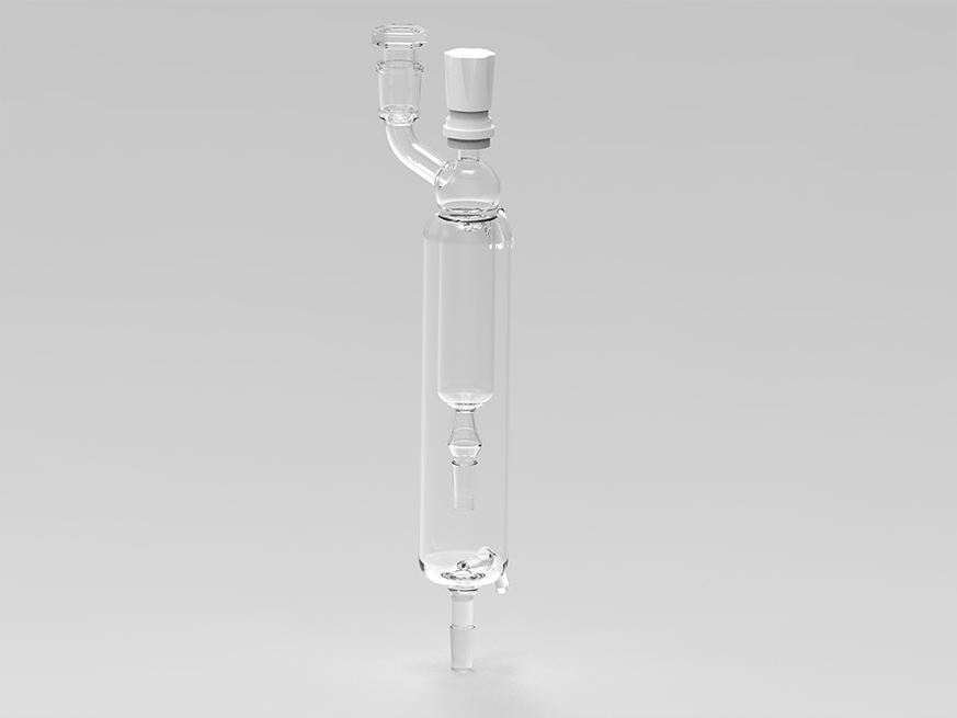 Heated feed system for UIC’s KDL1 glass laboratory plant for short-path distillation for processing high-viscosity feeds